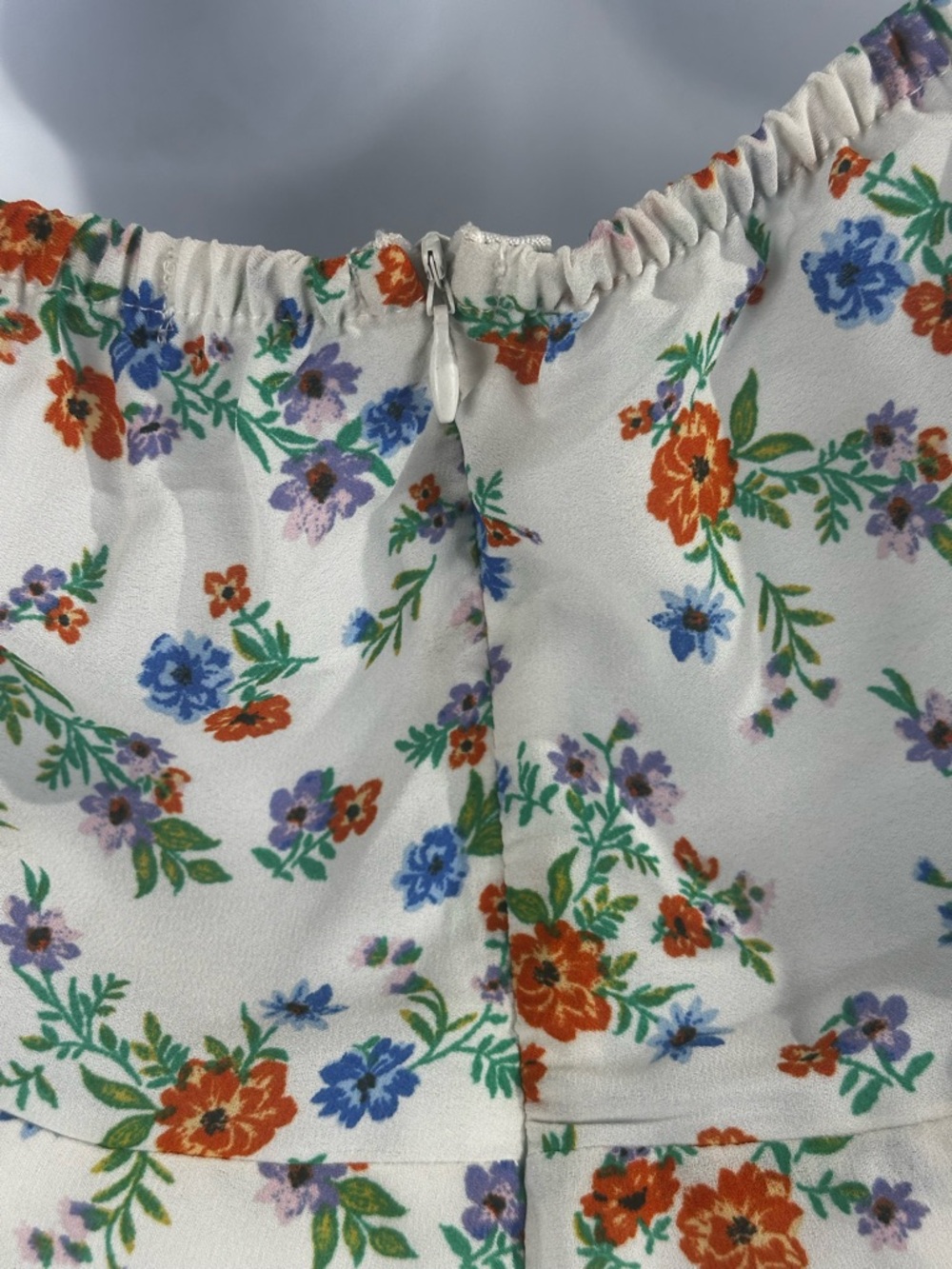 NWT Floral Halter Jumpsuit Cottagecore Boho Wide Leg Romper Active USA Small - Picture 5 of 11